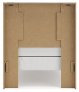 Lawroy 4-Piece Twin Panel Headboard with Mirrored Dresser and Nightstand (Twin Panel Headboard, Dresser, Bedroom Mirror, Nightstand)