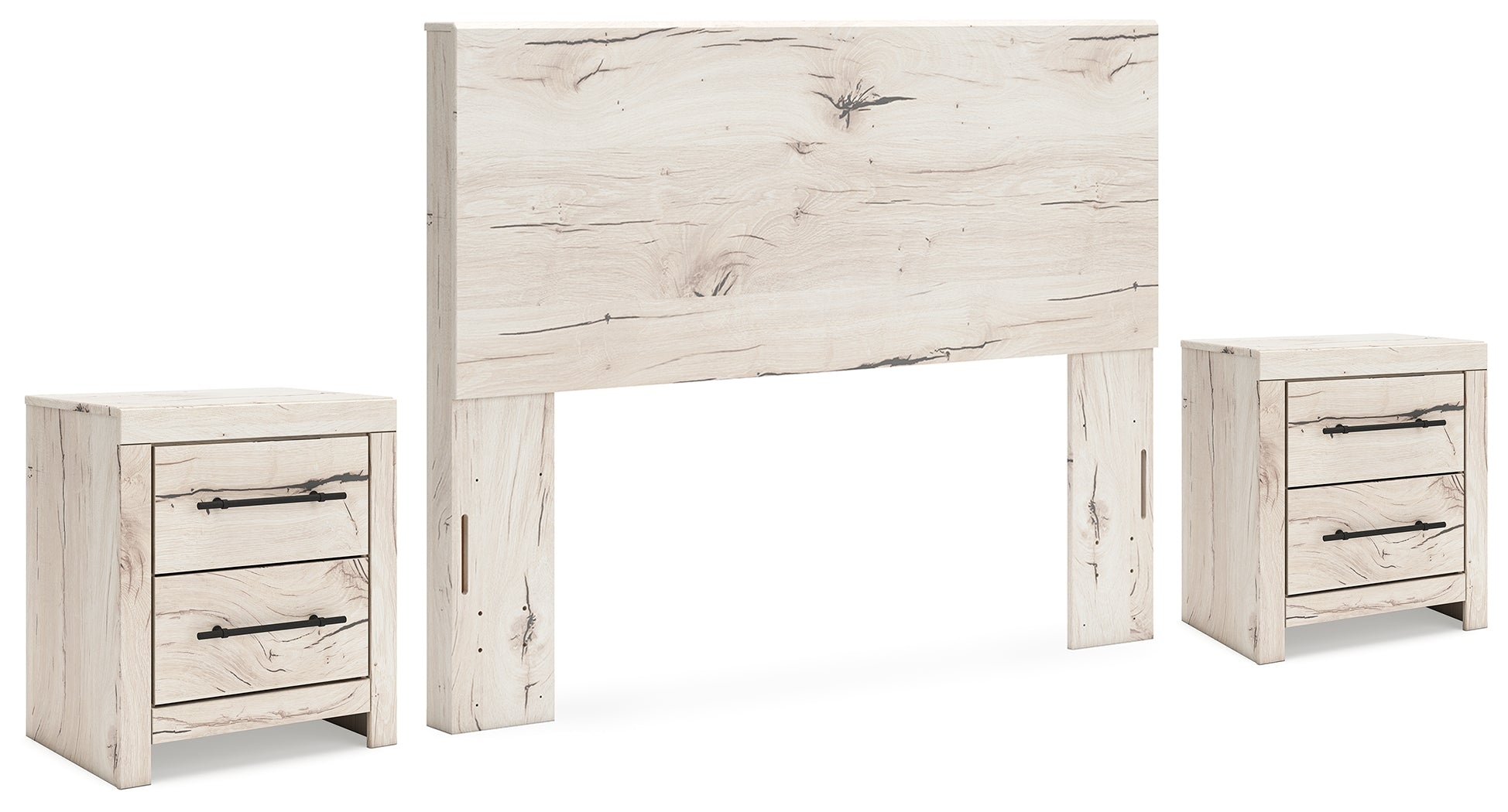 Lawroy Queen Panel Headboard with 2 Nightstands – Furnish