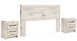 Lawroy 3-Piece King Panel Headboard with 2 Nightstands (King Panel Headboard, Nightstand, Nightstand)