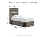 Graystorm Queen Panel Storage Bed (Bed Size: Twin)