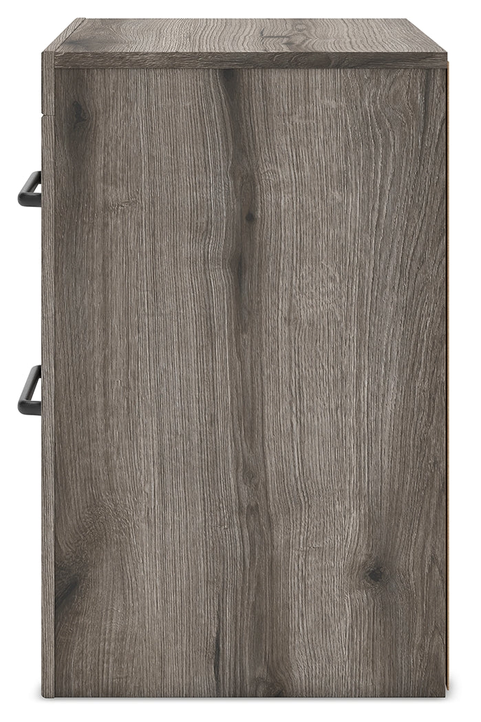 Graystorm 4-Piece Twin Panel Bed with Dresser and Nightstand (Twin Panel Headboard/Footboard, Twin Panel Rails, Dresser, Nightstand)