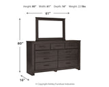 Brinxton Queen Panel Bed, Dresser, Mirror, Chest and Nightstand (Bed Size: Queen)