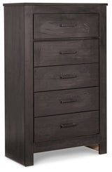Brinxton King Panel Bed, Dresser Mirror, Chest and 2 Nightstands