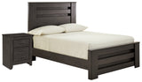 Brinxton 4-Piece Full Panel Bed with Nightstand (Nightstand, Full Panel Footboard, Full Panel Rails, Full Panel Headboard)