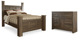 Juararo Queen Poster Bed and Dresser