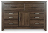 Juararo King Panel Bed, Dresser, Chest and 2 Nightstands