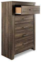 Juararo King Panel Bed, Dresser, Chest and 2 Nightstands