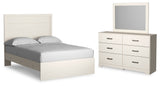 Stelsie Full Panel Bed, Dresser and Mirror (Bed Size: Full)