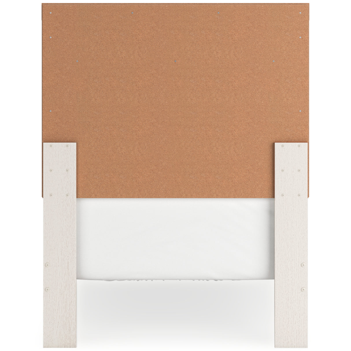 Stelsie 6-Piece Twin Panel Bed with Mirrored Dresser, Chest and Nightstand (Twin Panel Headboard/Footboard, Twin Panel Rails, Dresser, Bedroom Mirror, Chest of Drawers, Nightstand)