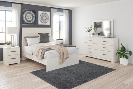 Stelsie Full Panel Bed, Dresser, Mirror and Nightstand (Bed Size: Full)