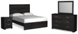 Belachime Queen Panel Bed, Dresser, Mirror, and Nightstand (Bed Size: Queen)
