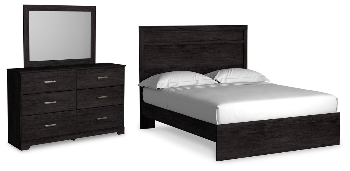 Belachime Queen Panel Bed, Dresser and Mirror (Bed Size: Queen)