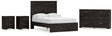 Belachime 5-Piece Full Panel Bed with Dresser and 2 Nightstands (Full Panel Headboard/Footboard, Full Panel Rails, Dresser, Nightstand, Nightstand)