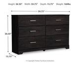 Belachime 5-Piece Full Panel Bed with Dresser and 2 Nightstands (Full Panel Headboard/Footboard, Full Panel Rails, Dresser, Nightstand, Nightstand)