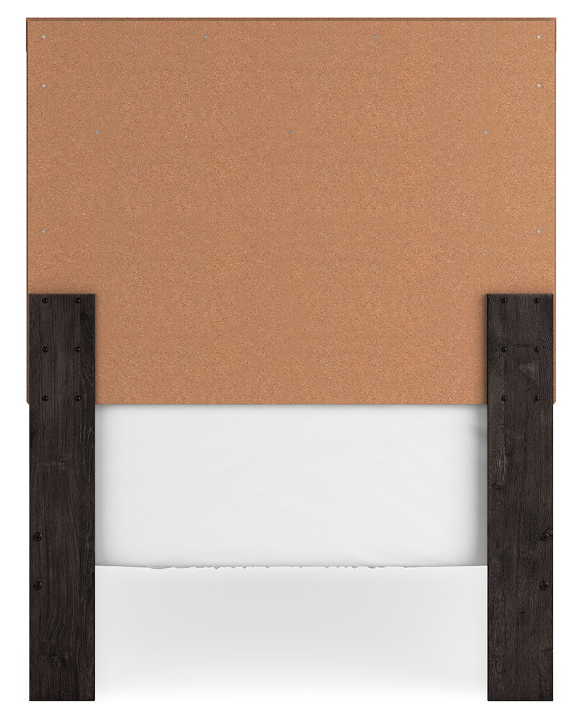 Belachime 3-Piece Twin Panel Bed with Nightstand (Twin Panel Headboard/Footboard, Twin Panel Rails, Nightstand)