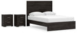 Belachime 4-Piece Queen Panel Bed with 2 Nightstands (Queen Panel Headboard/Footboard, Queen Panel Rails, Nightstand, Nightstand)