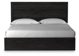 Belachime 6-Piece King Panel Bed with Mirrored Dresser, Chest and Nightstand (King Panel Headboard/Footboard, King Panel Rails, Dresser, Bedroom Mirror, Chest of Drawers, Nightstand)
