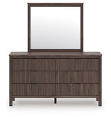 Pamytta King Panel Bed, Dresser, Mirror and Nightstand (Bed Size: King)