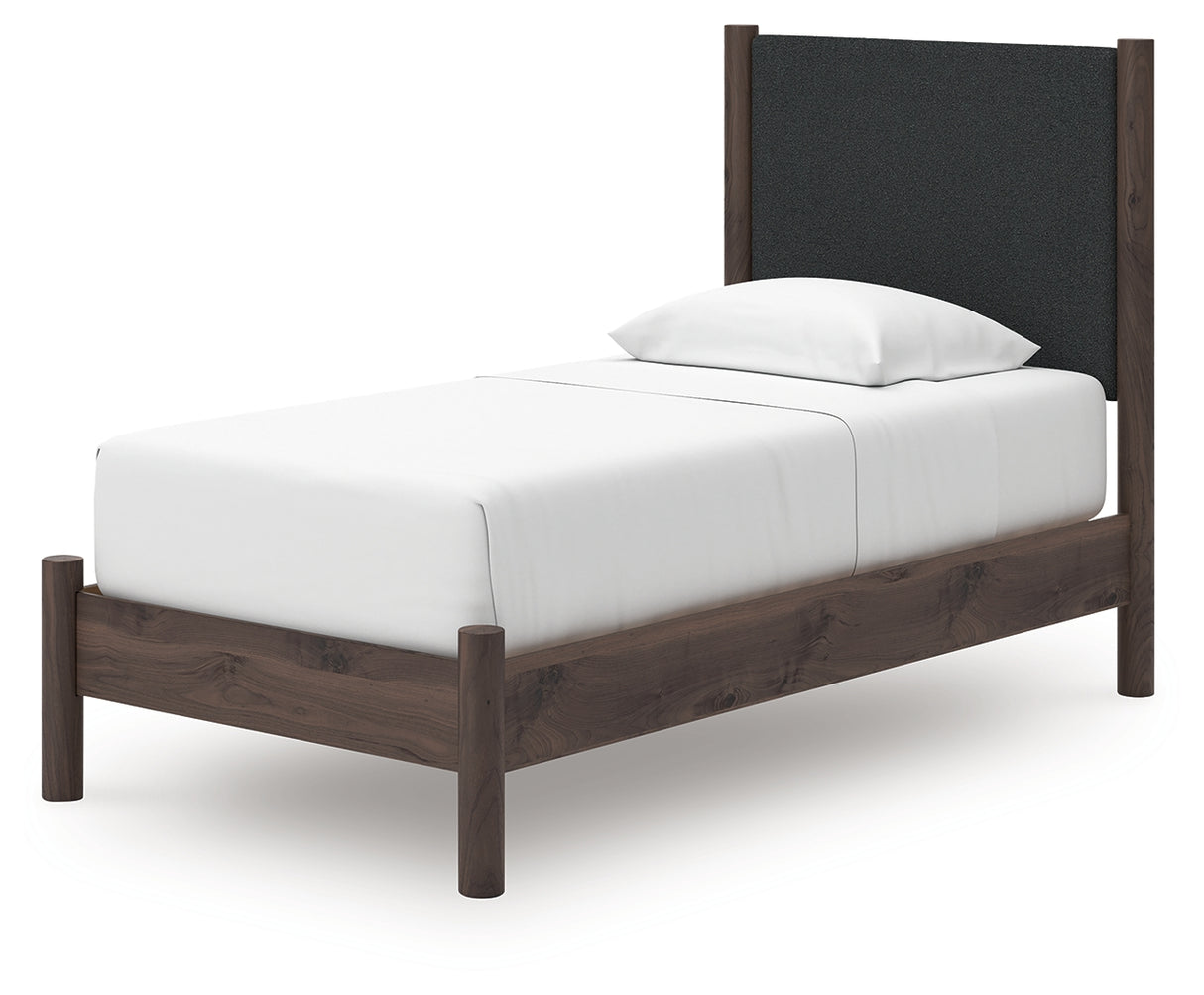 Pamytta Queen Upholstered Panel Platform Bed (Bed Size: Twin)