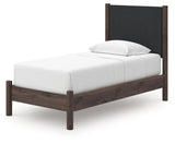 Pamytta Queen Upholstered Panel Platform Bed (Bed Size: Twin)