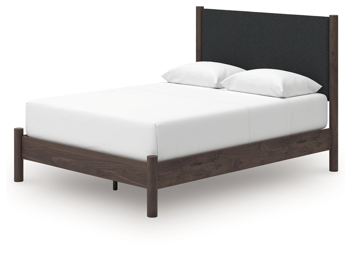 Pamytta Queen Upholstered Panel Platform Bed (Bed Size: Queen)