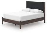 Pamytta Queen Upholstered Panel Platform Bed (Bed Size: Queen)