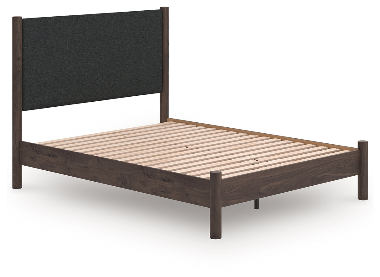 Pamytta Queen Upholstered Panel Platform Bed (Bed Size: Queen)