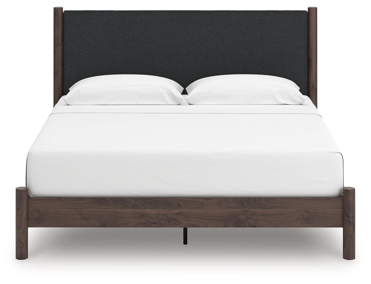 Pamytta Queen Upholstered Panel Platform Bed (Bed Size: King)