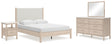 Cadmori Queen Panel Bed, Dresser, Mirror and Nightstand (Bed Size: Queen)