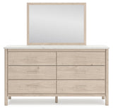 Cadmori Queen Panel Bed, Dresser, Mirror and Nightstand (Bed Size: Queen)