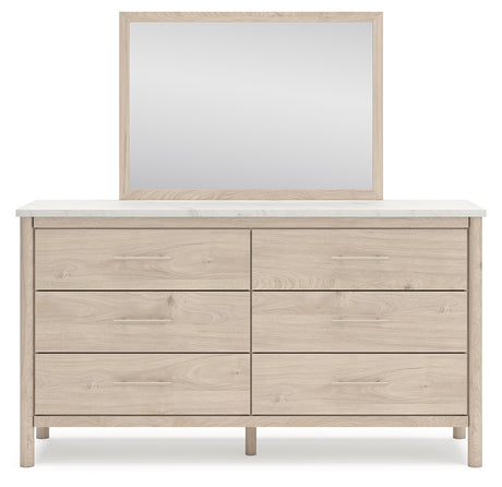 Cadmori Queen Panel Bed, Dresser, Mirror and Nightstand (Bed Size: Queen)