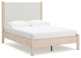 Cadmori Queen Upholstered Panel Bed (Bed Size: Full)