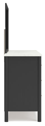 Cadmori 6-Piece Full Upholstered Bed with Mirrored Dresser, Chest and 2 Nightstands (Full Upholstered Bed with Roll Slats, Dresser, Bedroom Mirror, Chest of Drawers, Nightstand, Nightstand)