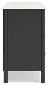 Cadmori 2-Piece Queen Upholstered Bed with Dresser (Queen Upholstered Bed with Roll Slats, Dresser)