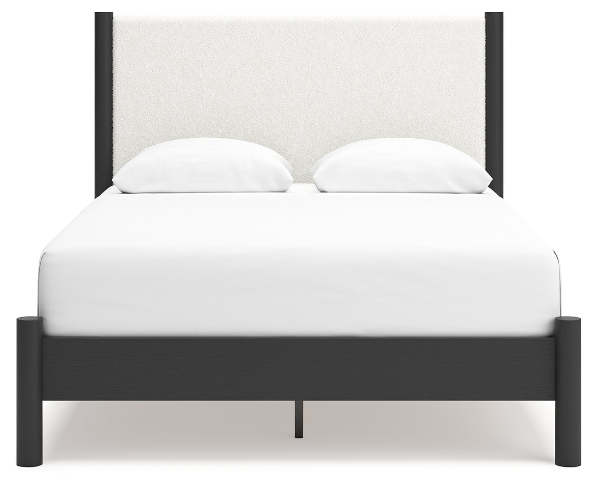 Cadmori Queen Upholstered Panel Bed (Bed Size: Queen)