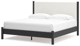 Cadmori 6-Piece King Upholstered Panel Bed with Dresser and 2 Nightstands (Platform King Roll Slats, King Panel Footboard with Rails, King Upholstered Panel Headboard, Dresser, Nightstand, Nightstand)