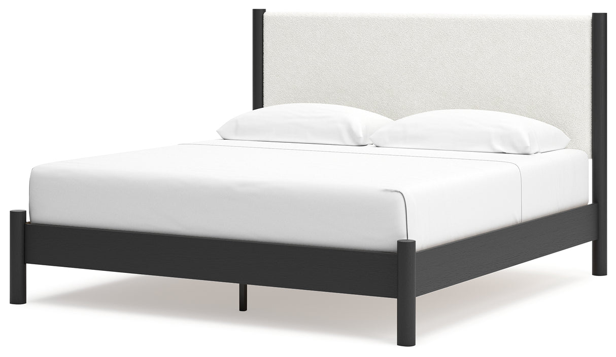 Cadmori King Upholstered Panel Bed