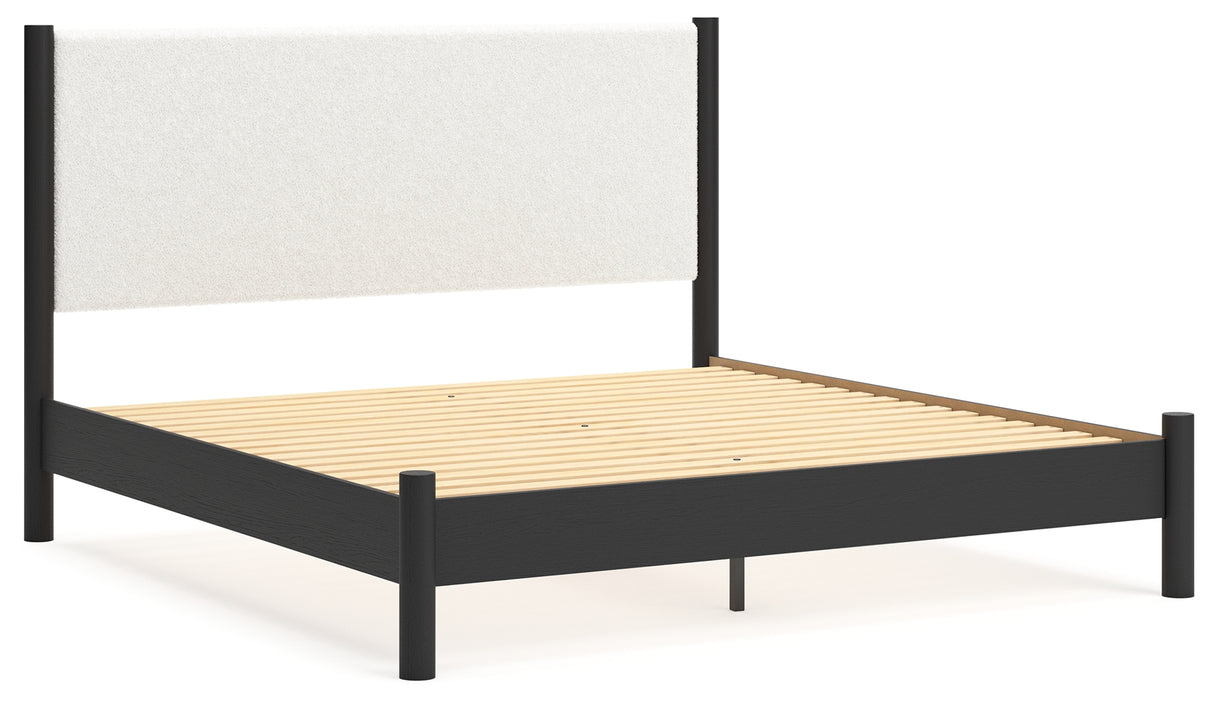 Cadmori King Upholstered Panel Bed (Variation Bed Size: King)