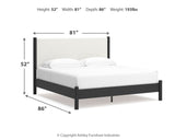Cadmori 6-Piece King Upholstered Panel Bed with Dresser and 2 Nightstands (Platform King Roll Slats, King Panel Footboard with Rails, King Upholstered Panel Headboard, Dresser, Nightstand, Nightstand)