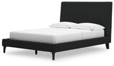 Cadmori Queen Upholstered Bed with Roll Slats (Bed Size: Full)