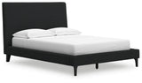 Cadmori 2-Piece Full Upholstered Bed with Dresser (Full Upholstered Bed with Roll Slats, Dresser)