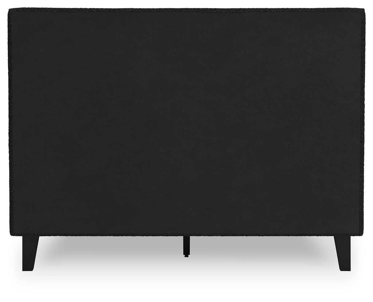 Cadmori 3-Piece Full Upholstered Bed with Mirrored Dresser (Full Upholstered Bed with Roll Slats, Dresser, Bedroom Mirror)