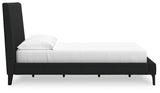 Cadmori Queen Upholstered Bed with Roll Slats (Bed Size: Full)