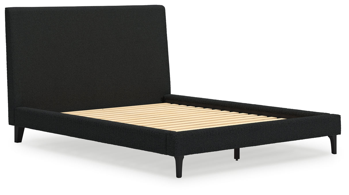 Cadmori Queen Upholstered Bed with Roll Slats (Bed Size: Queen)