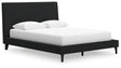 Cadmori Queen Upholstered Bed with Roll Slats (Bed Size: Queen)