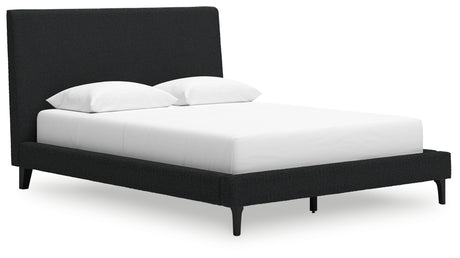 Cadmori Queen Upholstered Bed with Roll Slats (Bed Size: Queen)