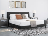 Cadmori Queen Upholstered Bed with Roll Slats (Bed Size: King)