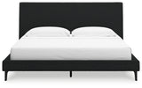 Cadmori 5-Piece King Upholstered Bed with Mirrored Dresser and 2 Nightstands (King Upholstered Bed with Roll Slats, Dresser, Bedroom Mirror, Nightstand, Nightstand)