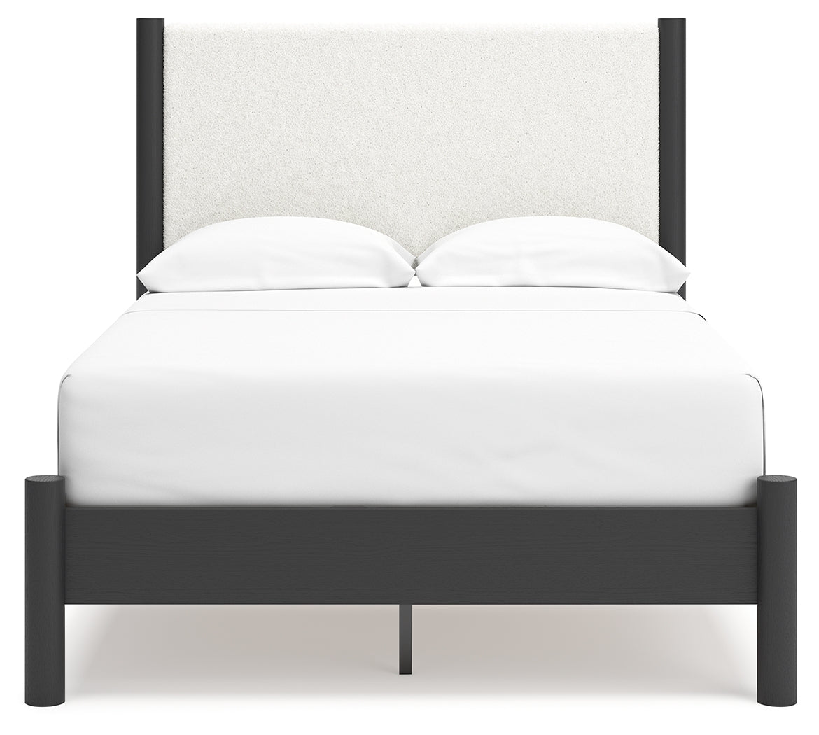 Cadmori Full Upholstered Panel Bed