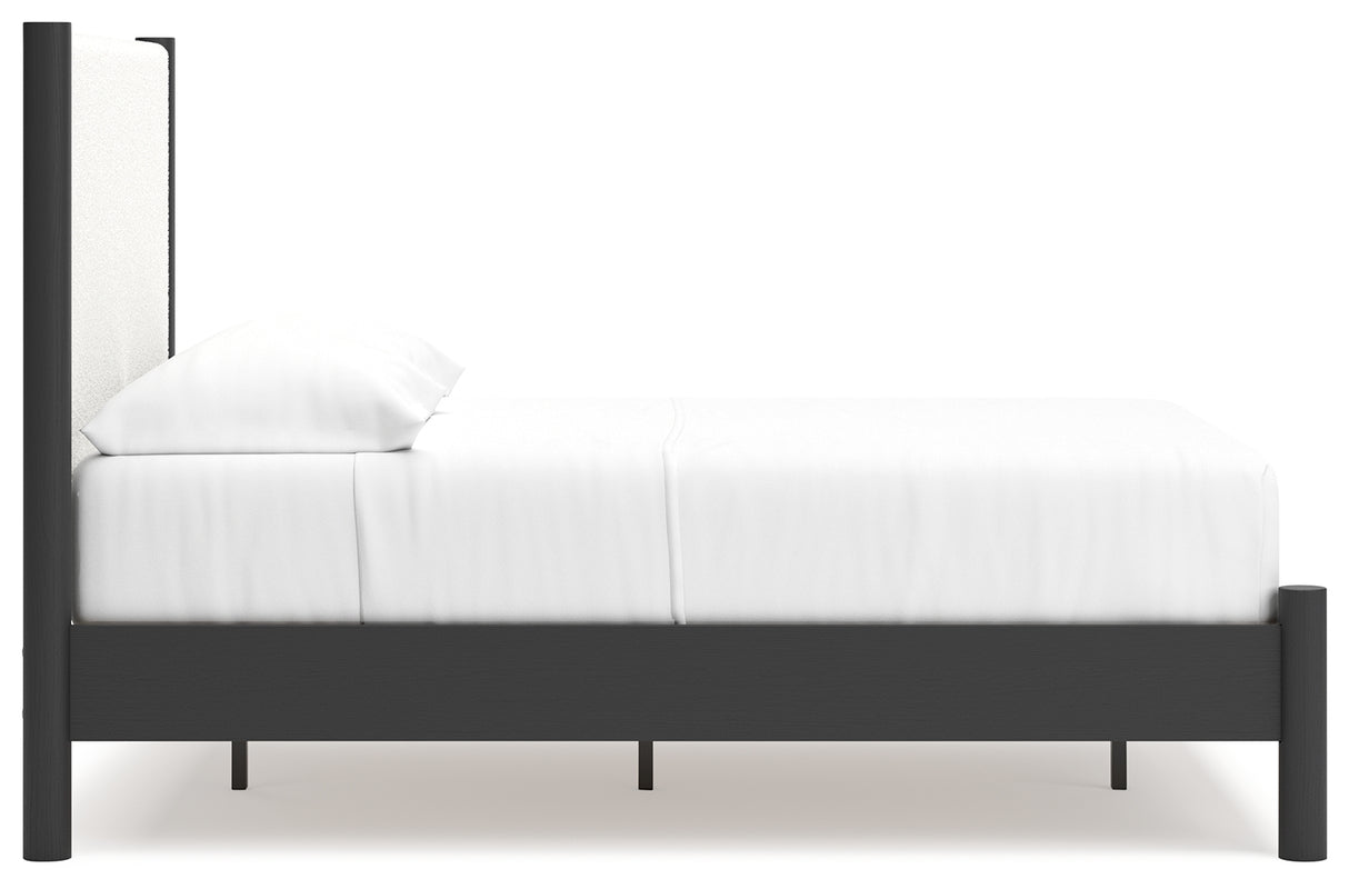 Cadmori Full Upholstered Panel Bed